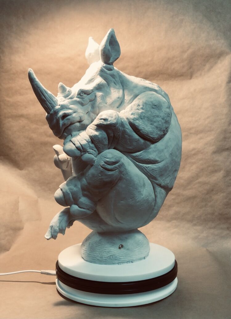 Rhinoceros - a Sculpture & Installation by Bogdan Savchenko