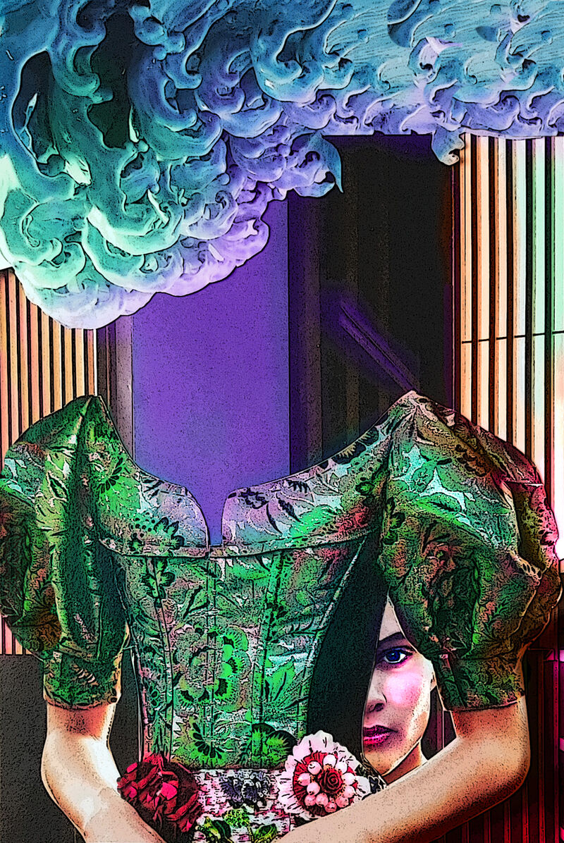 Il mare sopra nr. 4 (Donne senza testa - serie) - a Digital Graphics and Cartoon by Monica Sarobba