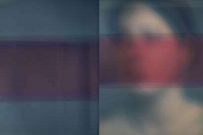 (Sin Titulo) Veiled Sight, Day 75 (in two parts) - a Photographic Art Artowrk by Doug Winter