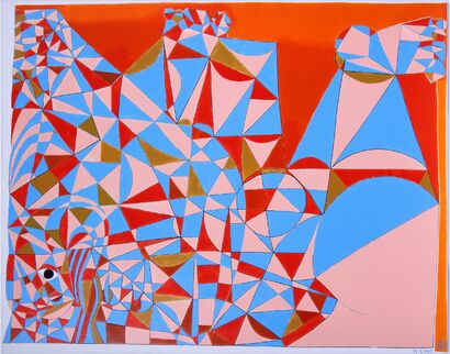 Donna al mare - a Paint Artowrk by Reda Omar WLO®