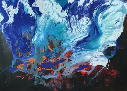 Lotta dell\'acqua e del Fuoco - a Paint Artowrk by Claudia Alessandra Tenani