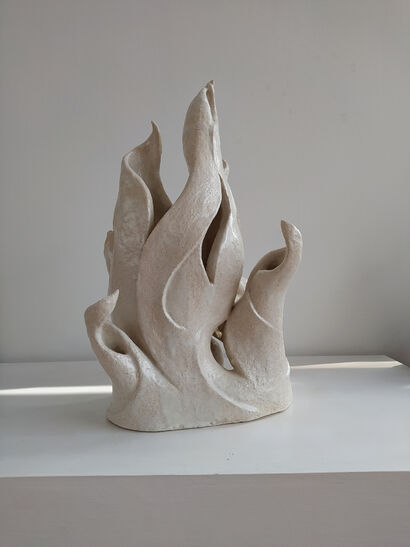 Corazón de fuego - A Sculpture & Installation Artwork by Carlos Vazquezmellado