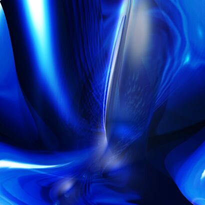 Sonic Blue - Triptych - Sophia Cromatica - A Digital Art Artwork by Sophia Cromatica @sophiacromatica