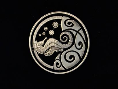 Stylistic Seahorse Degisn In Fine Silver  - a Sculpture & Installation Artwork by Robert Johnson 