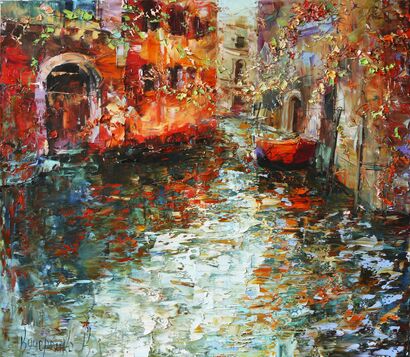 Venice in her world - a Paint Artowrk by Kari