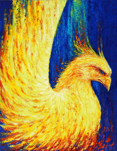 Golden Phoenix - a Paint Artowrk by Valeriy Novikov