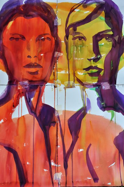 double - A Paint Artwork by Alberto Ribè