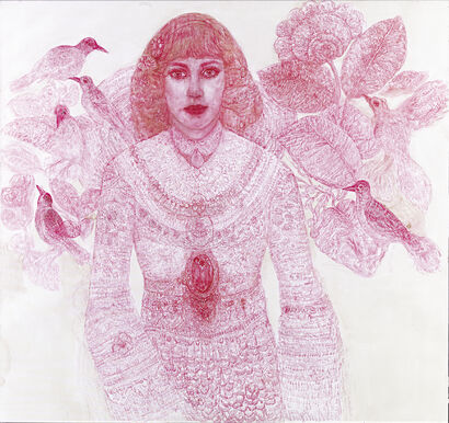 la vie en rose - A Paint Artwork by KALLIOPI ASARGIOTAKI