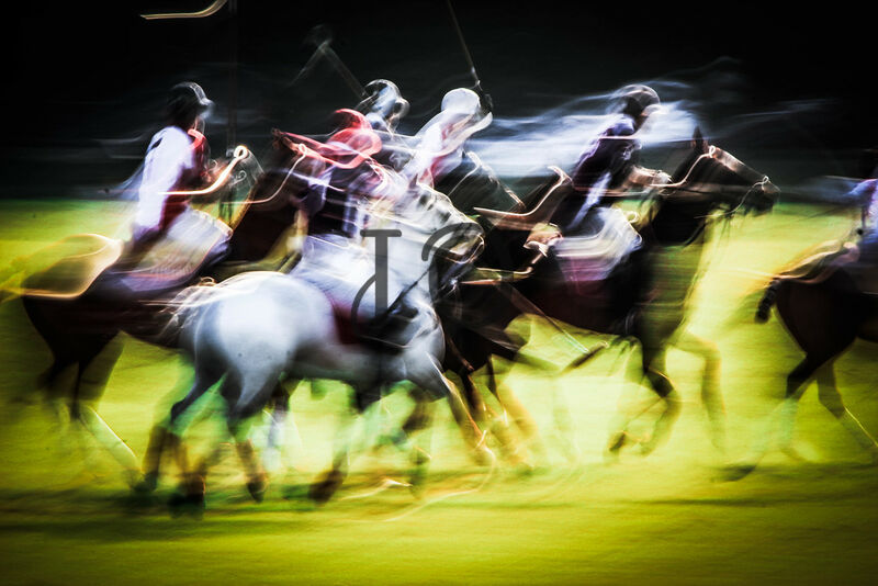 Green Polo Field  - a Photographic Art by Jo Ost 