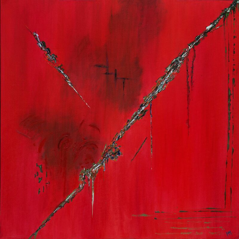 Kintsugi Red - a Paint by Nelly Marlier