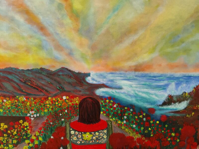 La Vela bella - a Paintings by Quin.g