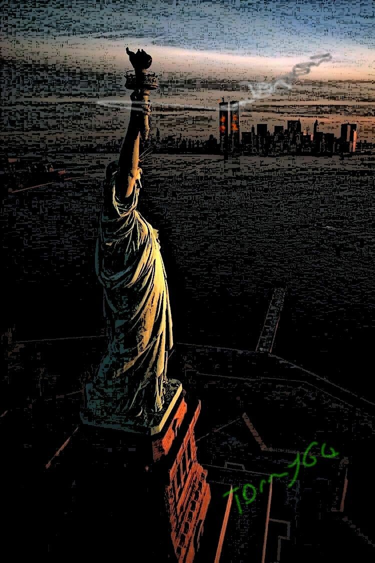 New York 11 settembre 2001 - a Digital Graphics and Cartoon by Tommy64