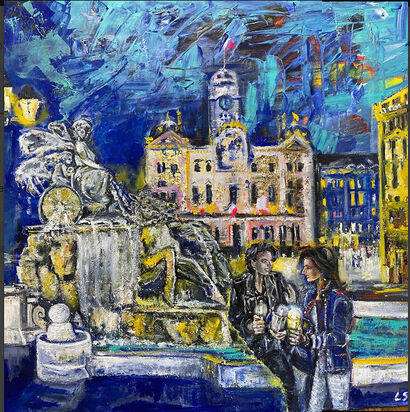 Jour de Fête - a Paint Artowrk by LAURENCE SENELONGE