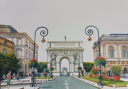 Della Serie in Francia - A Paint Artwork by Irene Pietrosanti