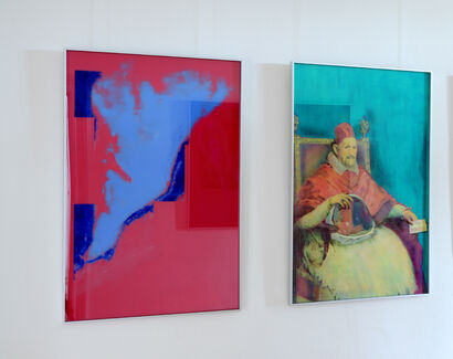 Territorial Red/Green (Diptych) - A Paint Artwork by Christian Dworak