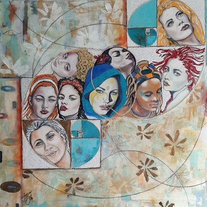 Donne nel mondo per il mondo - A Paint Artwork by Mariateresa Giuriati