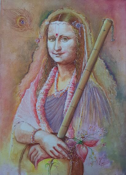 My monalisa - A Paint Artwork by Kapil Bhargava