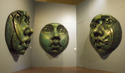 Triptych Maria Moronga - a Sculpture & Installation Artowrk by Juan Gorupo