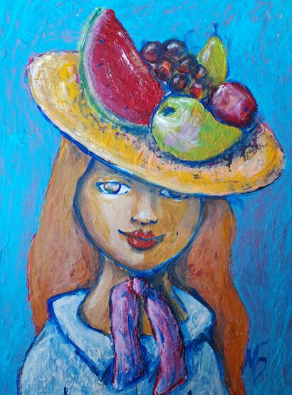 The girl of Nice - a Paint Artowrk by Maria Baliassova