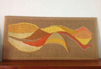 Scicli dune. Paesaggio donna. - a Paint Artowrk by Nerina Rana
