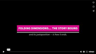 FOLDING DIMENSIONS... - A Video Art Artwork by Jouanne  Roberson 