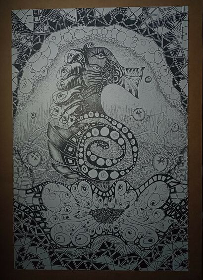 Mi caballito  - a Paint Artowrk by Juan  Corvalan 