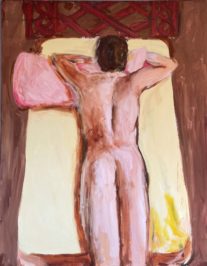 Male nude  - a Paint Artowrk by Davide De Vivo