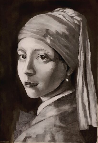 Omaggio a Vermeer - A Paint Artwork by Riccardo Leri
