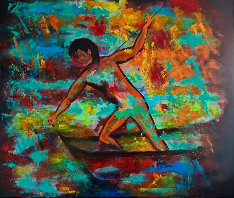 CAZADOR YAGÁN - a Paintings by MERCI