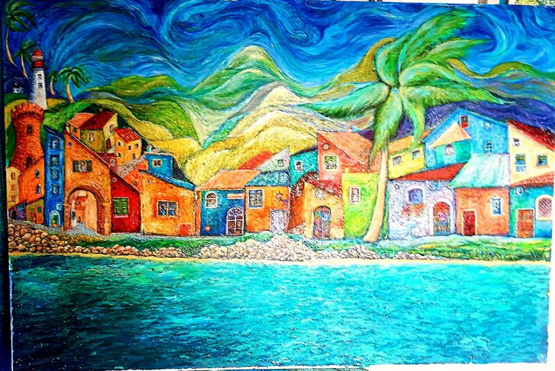 Tropical landscape  - a Paintings by Patrizia Adele Cavani