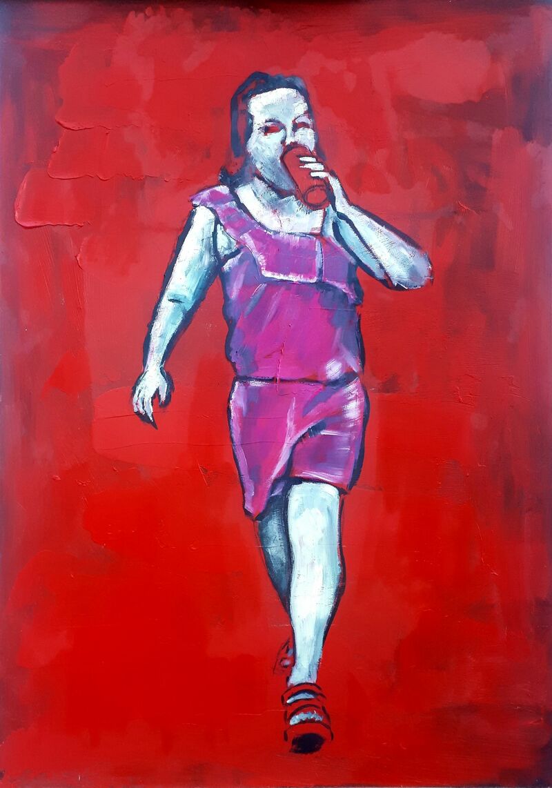 Mädchen (aus der Reihe Trinker) - a Paint by Meta Roller