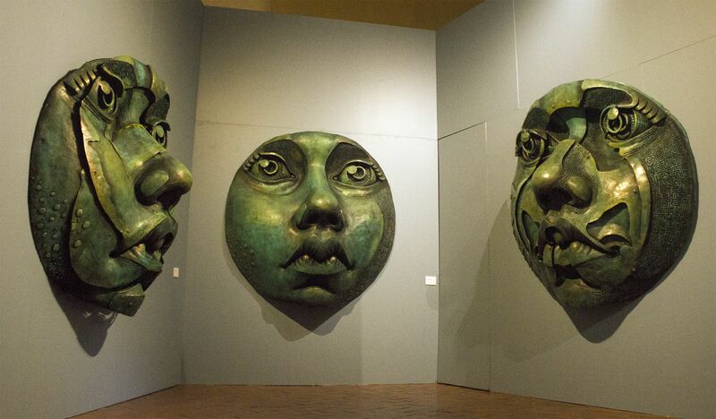 Triptych Maria Moronga - a Sculpture & Installation by Juan Gorupo