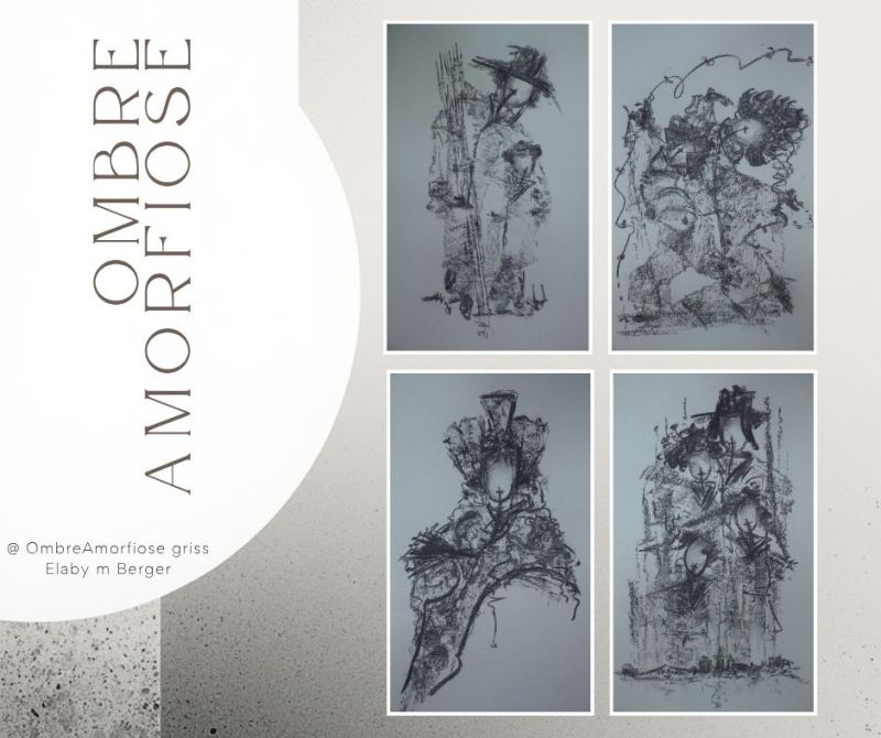Ombre Amorfiose - a Paintings by Elaby  Berger