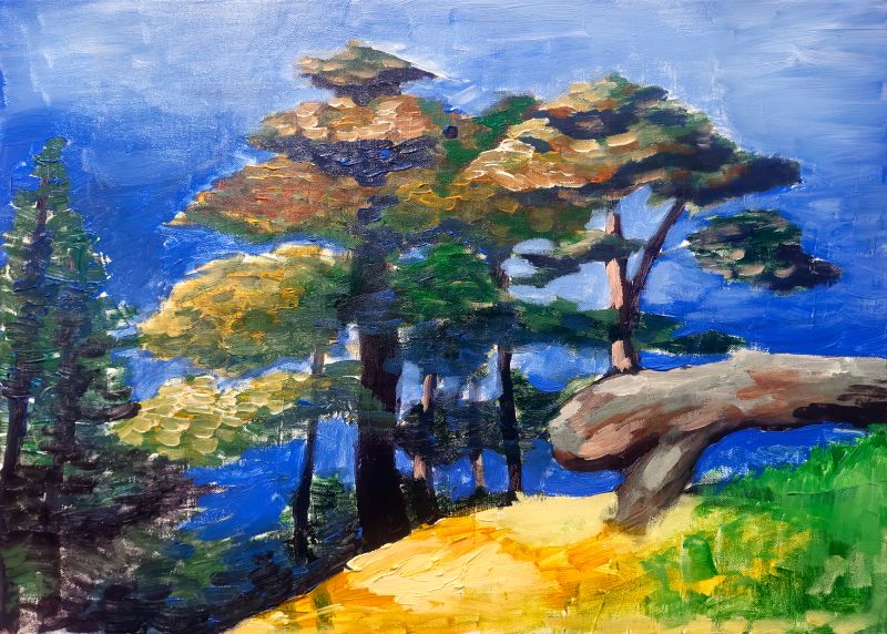 Cedars of Lebanon - a Paintings by Karamoush