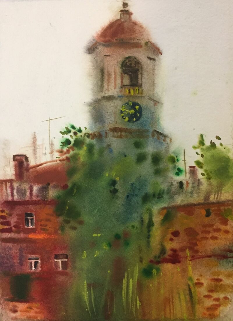 Tower - a Paint by Aleksandra Kulonen