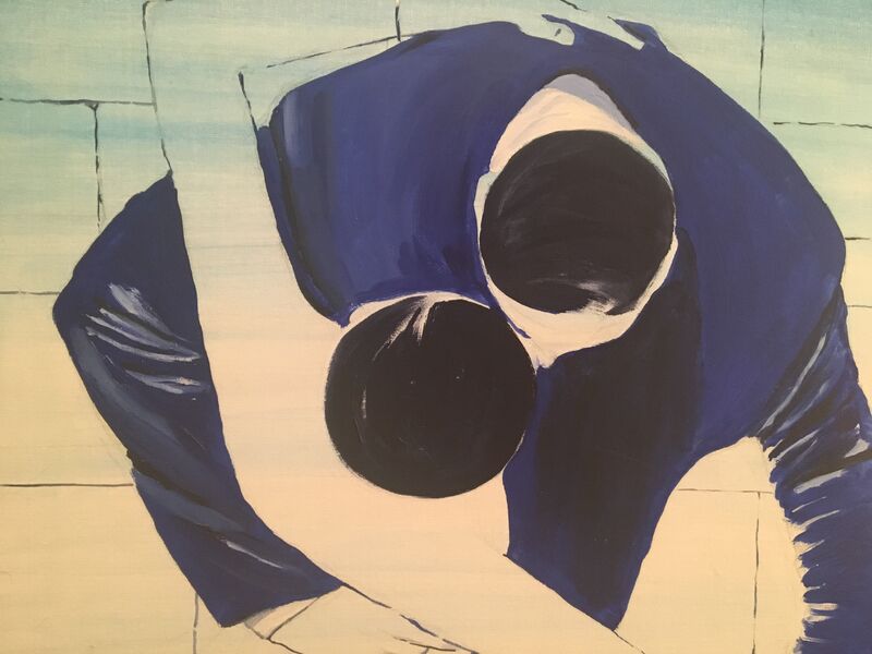 Blue Dancers - a Paint by Rita Hisar