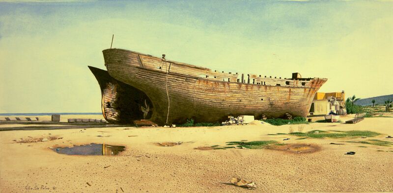 Relitti sulla spiaggia - a Paintings by Tullio