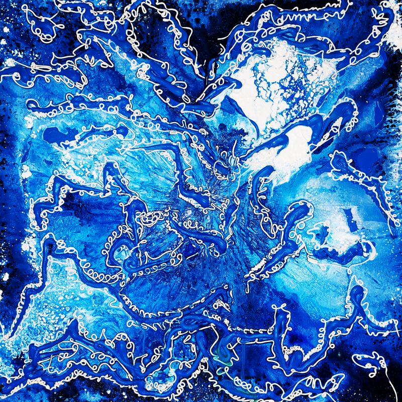 Blue ice  - a Paint by Paco