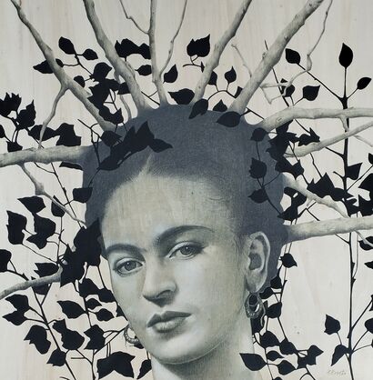 Frida Kahlo  - a Paint Artowrk by Rossetto Paolo