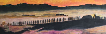 Le Ombre della Sera (Shadows of the Evening) - a Paint Artowrk by Andrew Goreds
