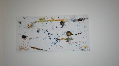 Bimba nello spazio - A Paint Artwork by Tropepe Claudia