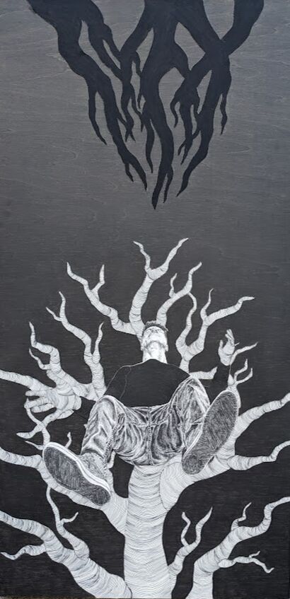 Eternity Vies With Nature - a Paint Artowrk by Brian Eddy