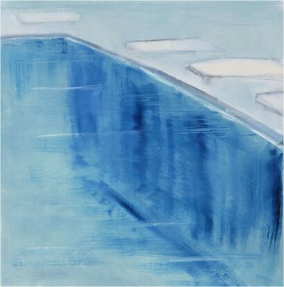 light blue - A Paint Artwork by teresa maresca