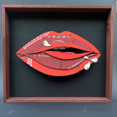 Red Lips - A Sculpture & Installation Artwork by cut-ca