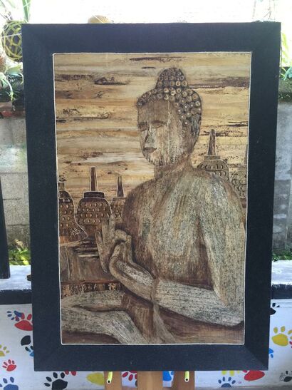The Great of Borobudur - a Paint Artowrk by Olive