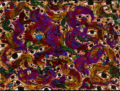 Sinking into the earth - a Paint Artowrk by Baharak Nosrati
