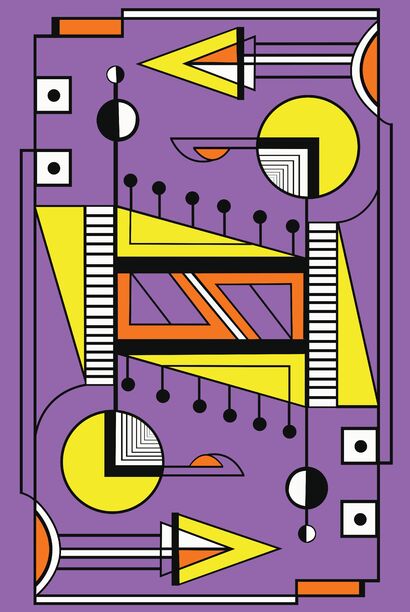 Purple Music - a Digital Art Artowrk by Ionil Tselo