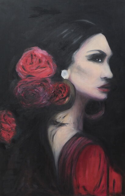 Ballerina di flamenco - a Paint Artowrk by Oriana Tonelli