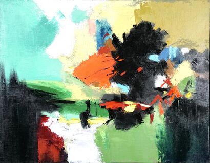 Mountain Stream - a Paint Artowrk by HsunArt