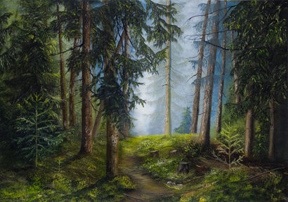 The black Forest - a Paint Artowrk by Ernst Iris